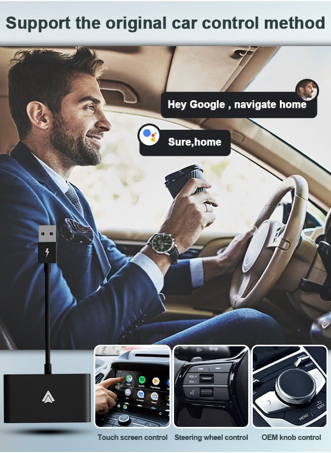 Generic - Android Auto Wireless Adapter/Dongle Android Wired to Wireless Adapter Converter for OEM Factory Wireless Car Adapter - Image 1