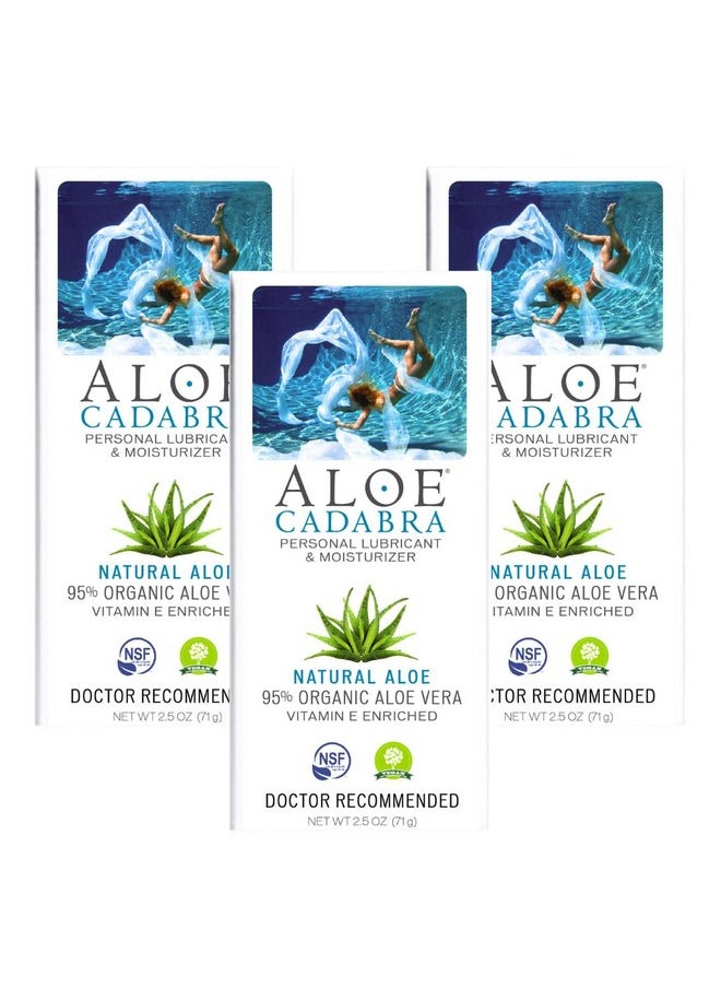 Aloe Cadabra - Organic Lube Natural 2.5 Oz ( 3 Pack ) - Image 1