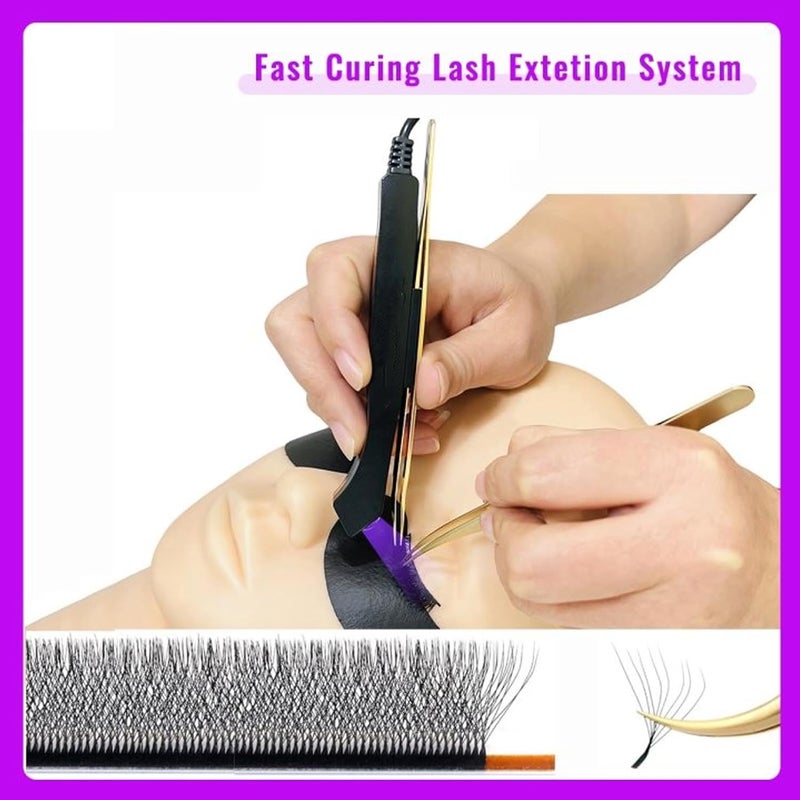 5W Aluminum Alloy Eyelash Lamp With Foot Pedal 395nm For Lash Extension Nail Tech - Image 5