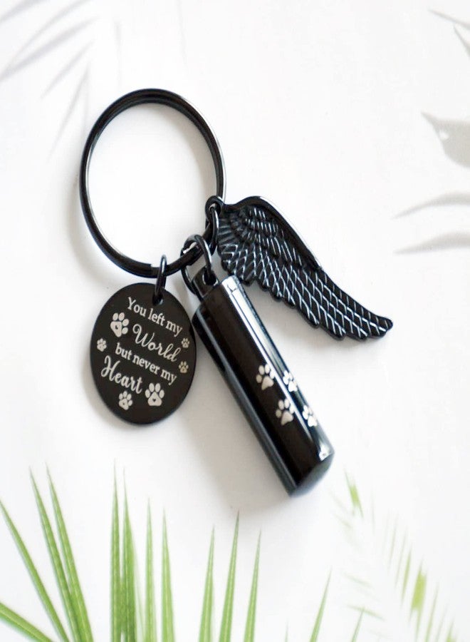 DAIFFUNE Cylinder Urn Keychain for Ashes Pet Cremation Keychain Dog Ash Necklace Cat Urn Necklace - Image 4