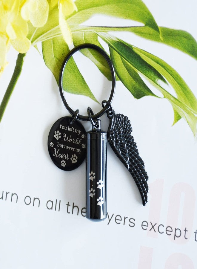 DAIFFUNE Cylinder Urn Keychain for Ashes Pet Cremation Keychain Dog Ash Necklace Cat Urn Necklace - Image 3
