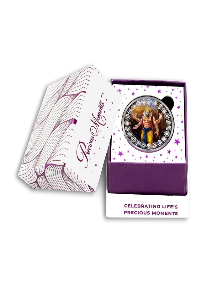 ACPL Precious Moments BIS Hallmarked 10gm 999 Pure Silver Coin Narasimha Colorful Design - Image 3