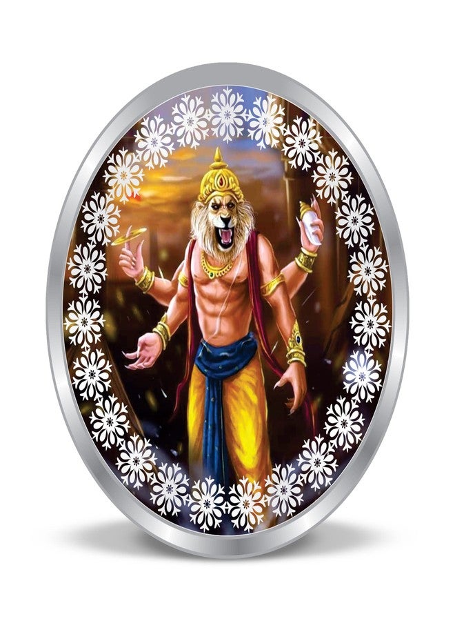 ACPL Precious Moments BIS Hallmarked 10gm 999 Pure Silver Coin Narasimha Colorful Design - Image 1
