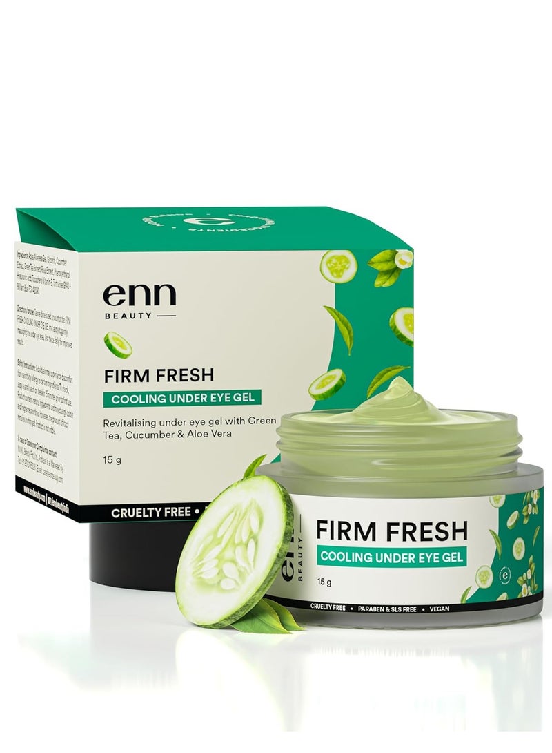 Enn Beauty Firm Fresh Cooling Under Eye Gel 15g To Reduce Dark Circle Puffiness Tired And Fatigued Eyes Dryness Wrinkles And Fine Lines Under Eyes - Image 1