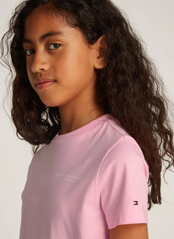 تومي هيلفيغر Kids Mini Croped Logo T-Shirt