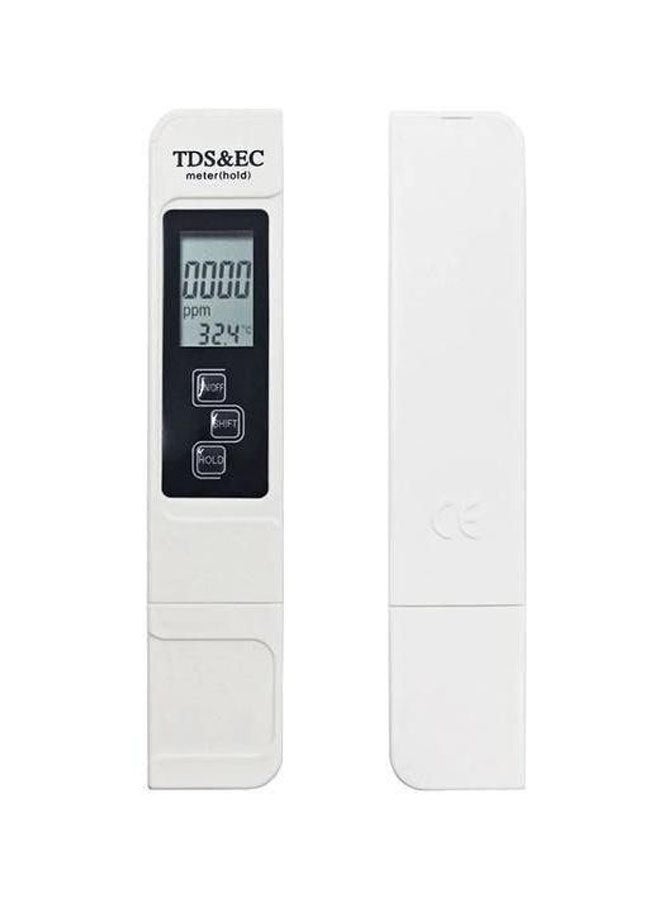 قلم رقمي TDS لاختبار نقاء وجودة الماء أبيض/ أسود - Image 1