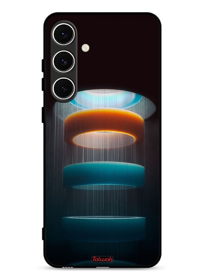 Tolwak Samsung Galaxy A36 5G Protective Case Cover Rings Art Pattern - Image 1