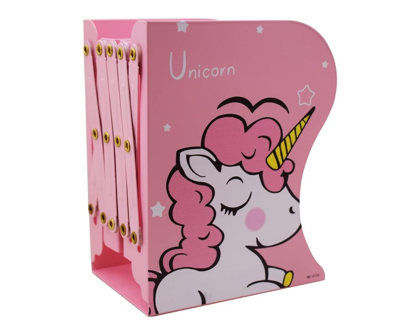 MATSON Premium Expandable Metal Bookends for Office Decor/Book Shelf/Living Room/Home Décor,Unicorn Book Shelf for Girls Boys Kids Return Gifts - Image 1