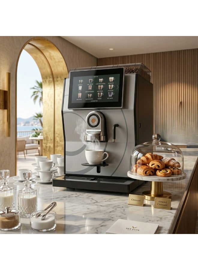 Rhea rhTT1 Bean to Cup Coffee Machine | 7” Touch Screen | Commercial Espresso Maker UAE - Image 5