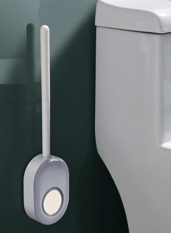 PLUMAZE Toilet Cleaner Brush/Toilet Brush with Holder Stand/Toilet Cleaning Brush/Toilet Cleaning Brush with Wall Mounted Holder, Long Handle, Drip-Proof, Deep Cleaning - Image 1