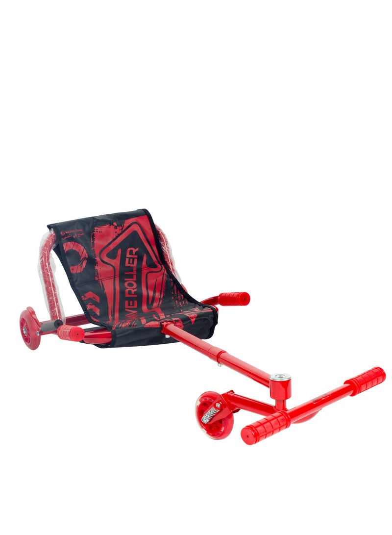 ويف رولر سكوتر ركوب ويف رولر لعبة اسكوتر ارضي بثلاث عجلات مع مقعد مريح للأطفال والكبار - Image 2