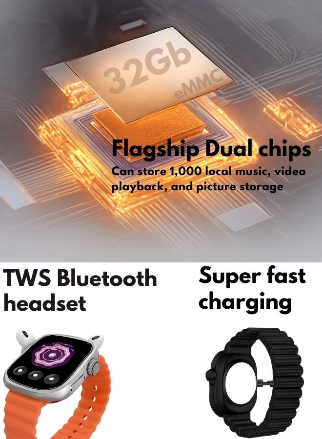 Smartwatch – Unisex Fitness & Health Tracker with Waterproof Design, Sport Modes, Sleep & Stress Monitor, Stylish Look for All-Day Wear - Image 2