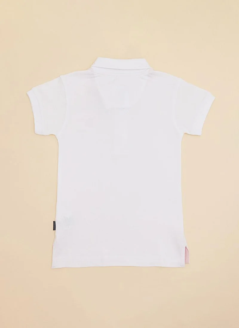بيفرلي هيلز بولو كلوب Bhpc Kids White Polo