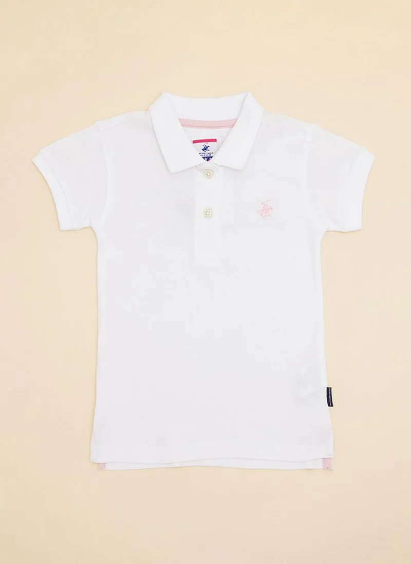 بيفرلي هيلز بولو كلوب Bhpc Kids White Polo