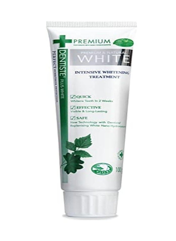 DENTISTE Premium and Natural White Intensive Whitening Teeth Treatment Toothpaste 100gram
