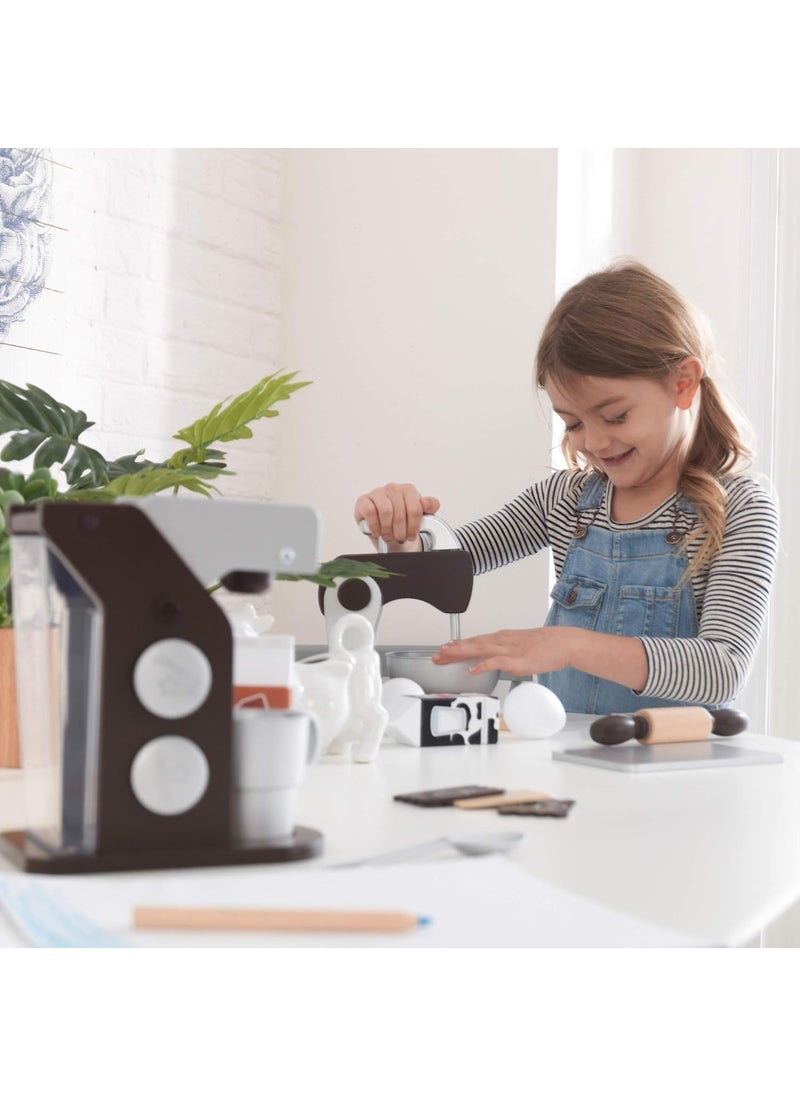 KidKraft KidKraft Childrens Espresso Coffee Set  Role Play Toys for The Kitchen Play Kitchen Accessories Gift for Ages 3  - Image 4