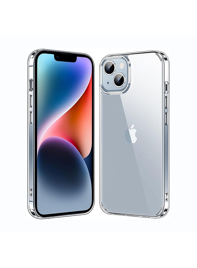 O Ozone Clear Hard Back Compatible With iPhone 14 | Transparent Shockproof Protective Cover | Slim Hybrid PC + TPU Phone Case | Anti-Yellow, Scratch Resistant - Image 1