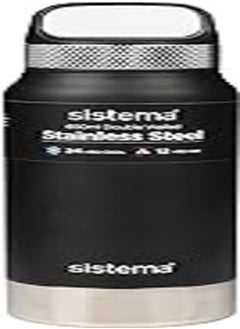 sistema Sistema Hydrate Stainless Steel Water Bottle 650 Ml Bpa-Free Double Wall Vacuum Insulated Metal Water Bottle Keeps Liquid Hot (12 Hours) & Cool (24 Hours) Assorted Colours 