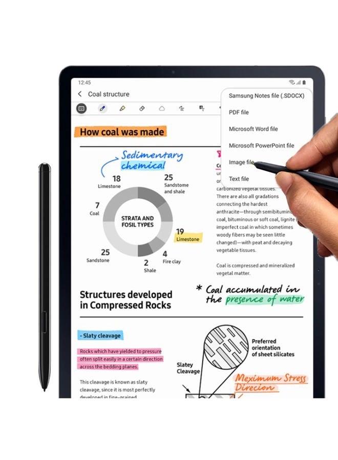 PCTC Galaxy Tab S8 Ultra S Pen withBluetooth S8 Stylus Pen Replacement for Samsung Galaxy S8 S8 Plus S8 Ultra (EJ-PT870BJEGUJ) Pen (Black) - Image 4