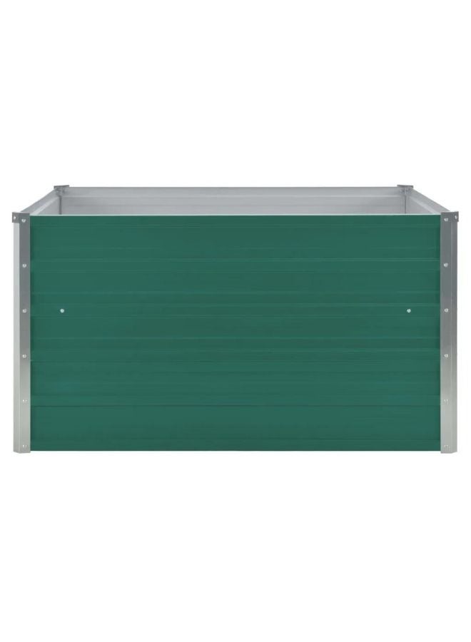 فيداكسل سرير حديقة مرفوع 100 × 100 × 45 سم من الصلب المجلفن باللون الأخضر  - Image 2