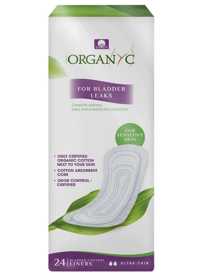 ORGANYC Light Incontinence Ultra-Thin Liners 24'S