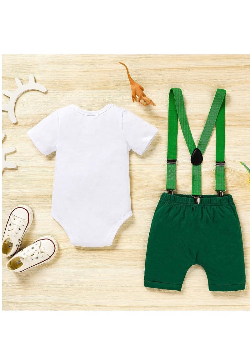 Baby Boy Funny First Birthday Clothes Infant Bow Tie Romper Bodysuit Cake Smash Outfits, 80cm - Image 3