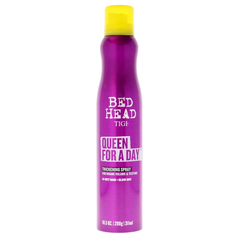 TIGI Bed Head Texture Spray Queen For A Day Volume 105 oz Hair Thickening for Fine Hair Alcohol Free Berry Scent