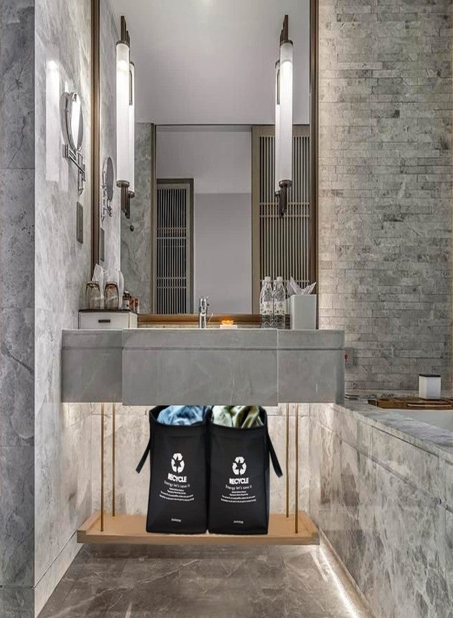 Jesintop Recycle Bins for Kitchen,Ultra-Large Capacity Recycle Waste Bin Bags for Kitchen Home Trash Sorting Bins Organizer Baskets,29 Gal Series(4pcs) - Image 5