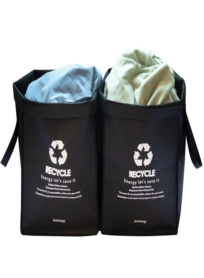 Jesintop Recycle Bins for Kitchen,Ultra-Large Capacity Recycle Waste Bin Bags for Kitchen Home Trash Sorting Bins Organizer Baskets,29 Gal Series(4pcs) - Image 4