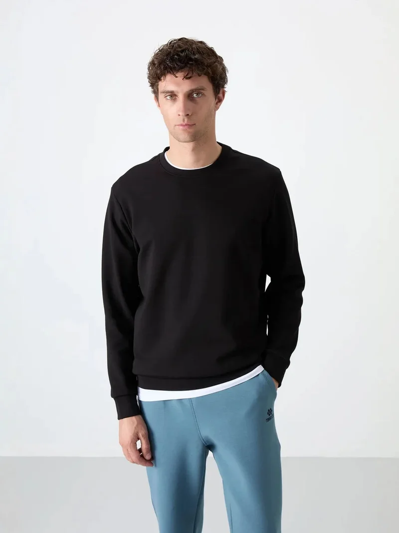 تومي لايف TOMMY Men's Plain Crew Neck Sweatshirt