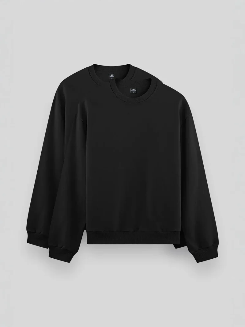تومي لايف TOMMY Men's Plain Crew Neck Sweatshirt