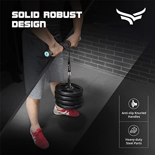 XTRIM Forearm Blaster - Arm Twister (Supports 100 Kg) with Anti-Slip Knurled Handles, Rope and Loading Pin for Hand Exercise, Muscle Strengthening, Arm Training - Image 4
