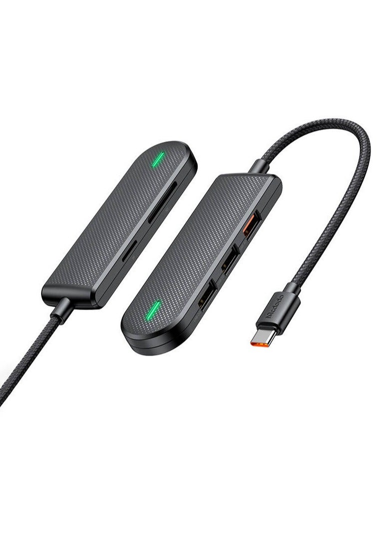 Mcdodo محور USB-C Mcdodo HU-1430 5w1 USB2.0*3 USB3.0*1 SD/TF - Image 2