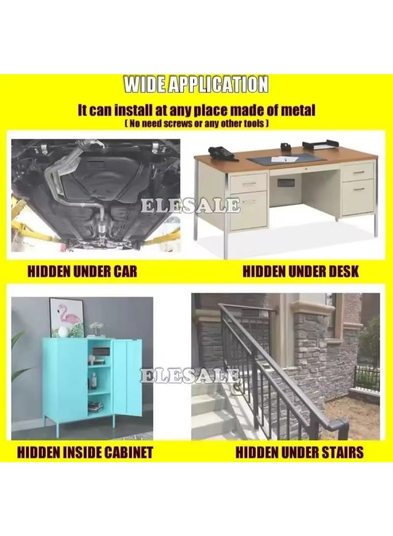 Magnetic key box for hiding under the car, home and office, a secret key holder drawer with a strong magnet for installation under the car, office or home - Image 2