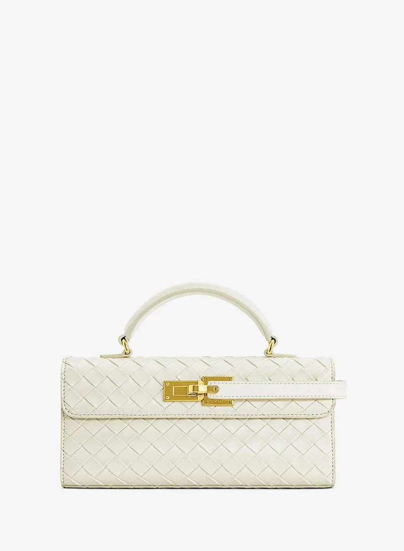 Keyla Weave Top Handle Satchel Bag
