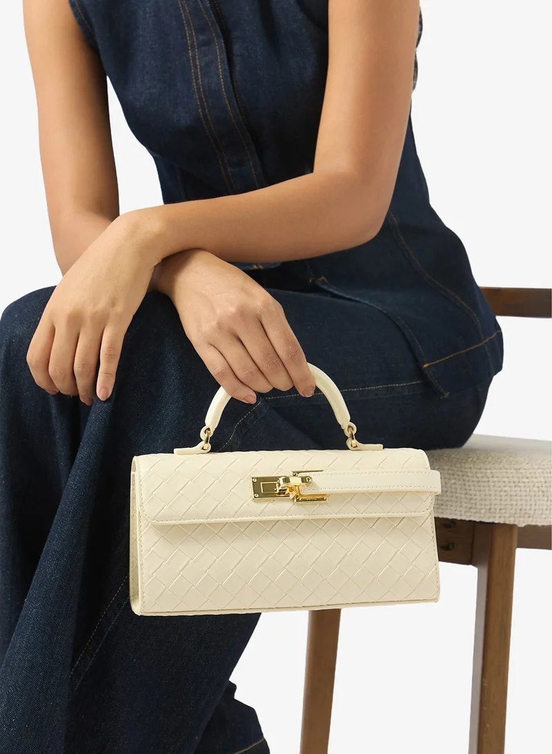 Jw Pei Keyla Woven Top Handle Clutch