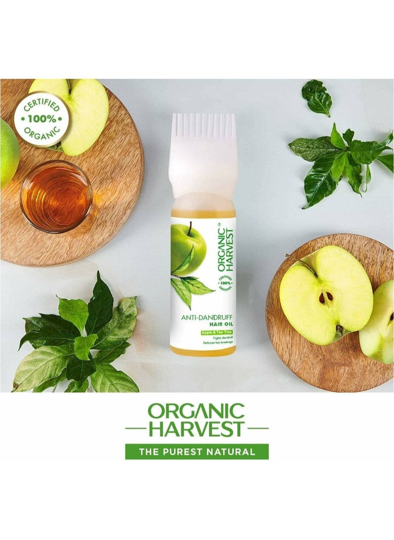 Organic Harvest - Anti-Dandruff Hair Oil: Apple & Tea Tree - 150ml - Image 1
