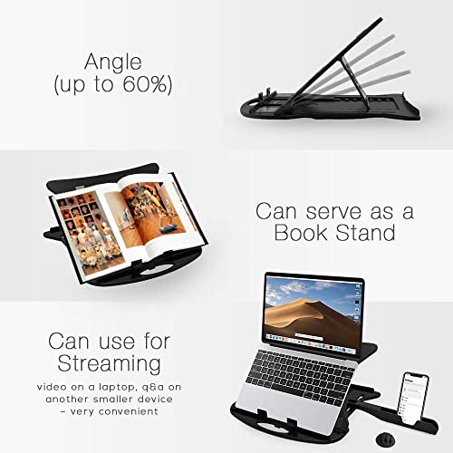JD FRESH Adjustable Multi-Angle Portable Laptop Stand for Desk with Mobile with Detachable Mouse pad, Laptop raisers Computer Accessories Laptop Holder for Desk Use - Image 3