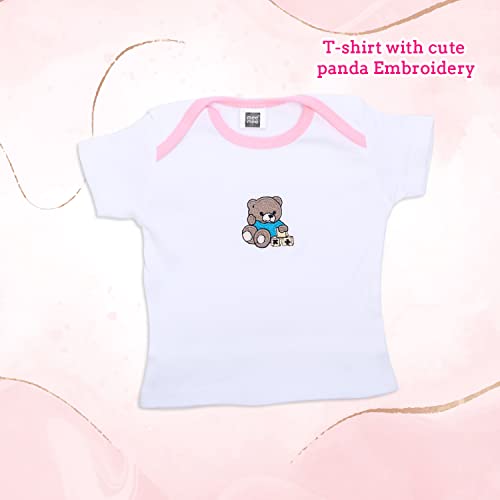 Mee Mee New Born Baby Gift Set | Soft Cotton Clothing Essentials for Infants/Baby Girls, Boys | Baby Shower Clothing Hamper (5 Pieces, Pink)| Ideal Gift for New Born Baby - Image 5