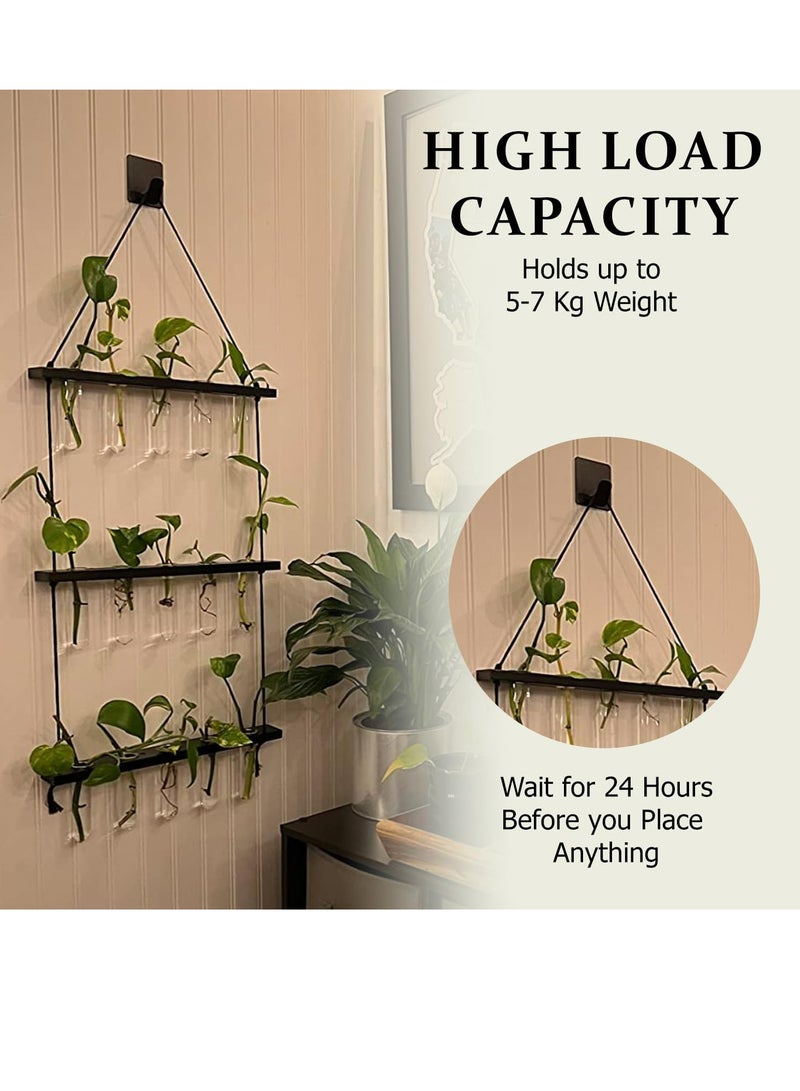 Loquat 4 PCS Self-Adhesive Wall Hooks Heavy Duty 304 Stainless Steel Anti-Rust Waterproof Wall Hooks for Bedroom Kitchen - Image 5