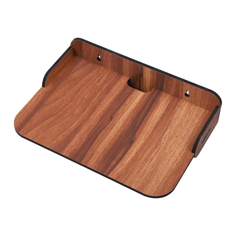 Deskart Wooden TV Set Top Box and WiFi Router Stand with Decorative Show Pieces Holder Wall Mount Shelves for Home TV Cabinet Living Room Furniture and Office Decoration Minimalist - Image 5