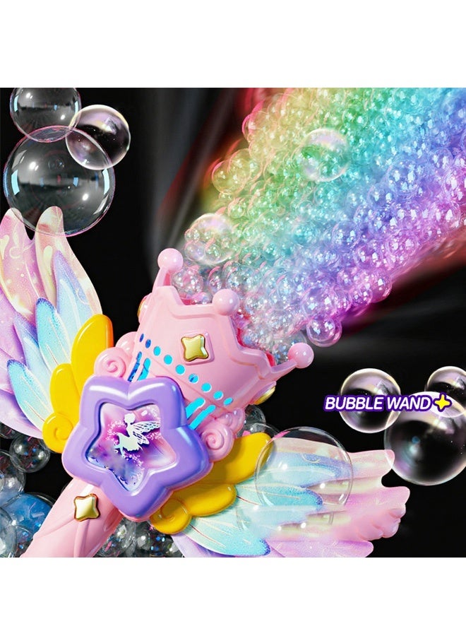 هالامودو عصا الفقاعة للأطفال الأميرة آلة الفقاعة المنفخ صانع في الهواء الطلق أو الداخلي لعبة حفلة هدايا عيد ميلاد المواد للأعمار 3 4 5 6 7 8 سنوات الأطفال الصغار الطفل البنات الصغار - Image 5