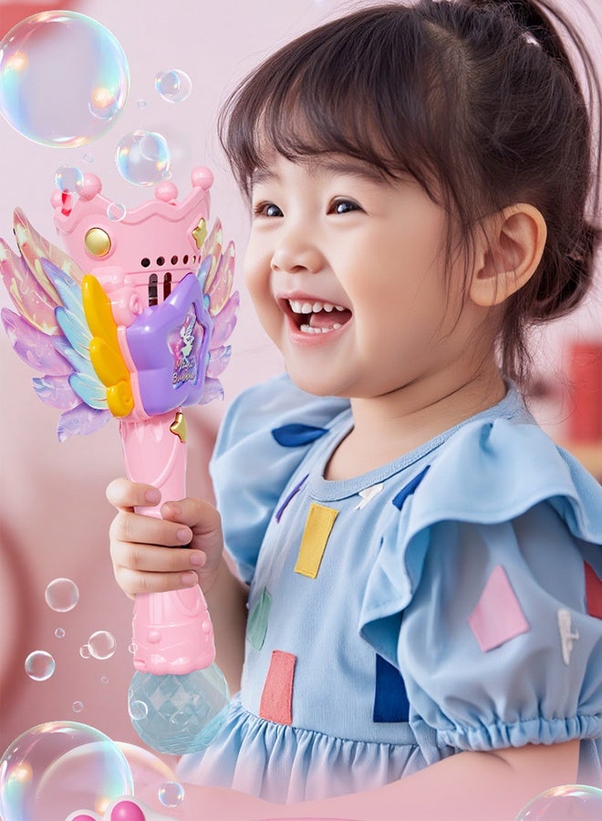هالامودو عصا الفقاعة للأطفال الأميرة آلة الفقاعة المنفخ صانع في الهواء الطلق أو الداخلي لعبة حفلة هدايا عيد ميلاد المواد للأعمار 3 4 5 6 7 8 سنوات الأطفال الصغار الطفل البنات الصغار - Image 4
