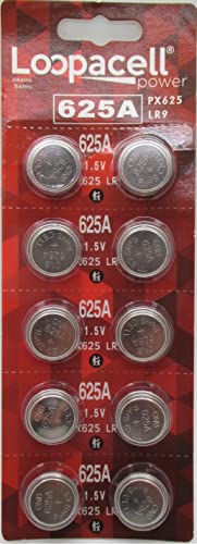LOOPACELL 625A PX625A LR9 V625U PX625 Alkaline Battery - 1.5V Long Lasting Coin Cell Button Battery for Battery Powered Light Meters, Vintage Cameras, Small Flashlights, Car Keys - Image 1