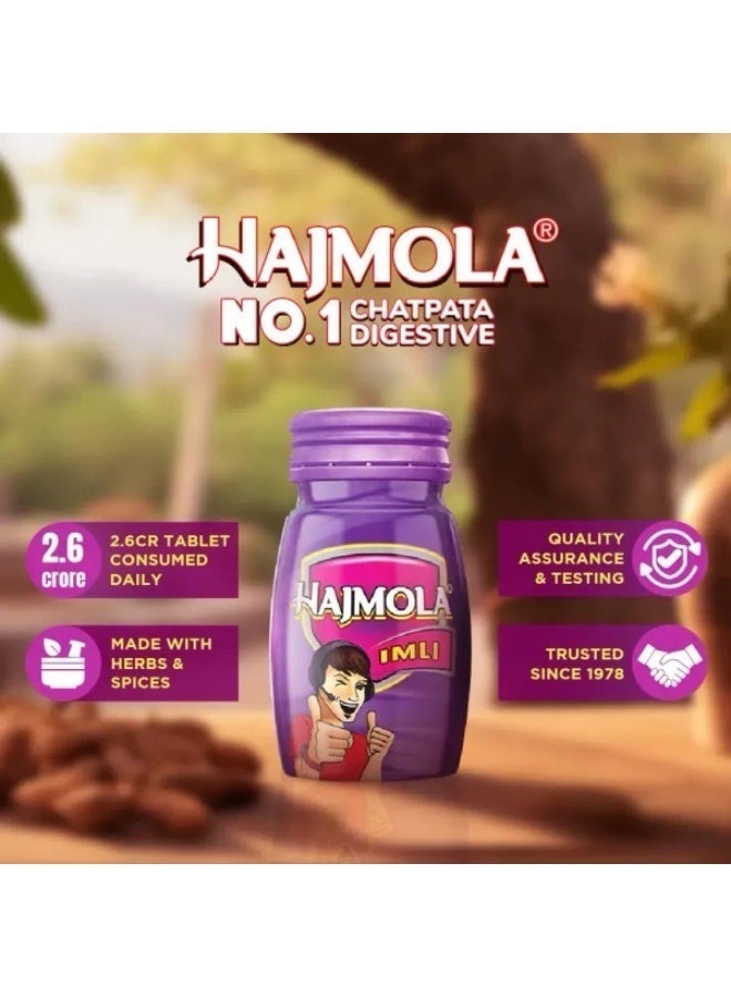 Dabur Hajmola : 100% Ayurvedic Tasty Digestive Tablets for Improved Digestion and Relief from flatulence , Imli flavour-120 tabs - Pack of 6 - Image 5