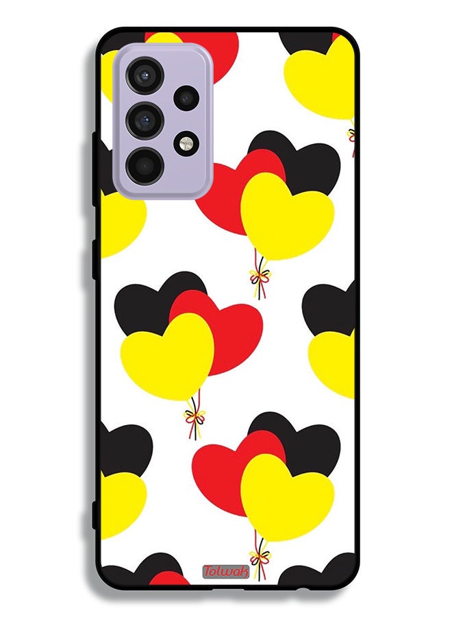 Tolwak Samsung Galaxy A52 5G Protective Case Cover Three Hearts Bunch - Image 1