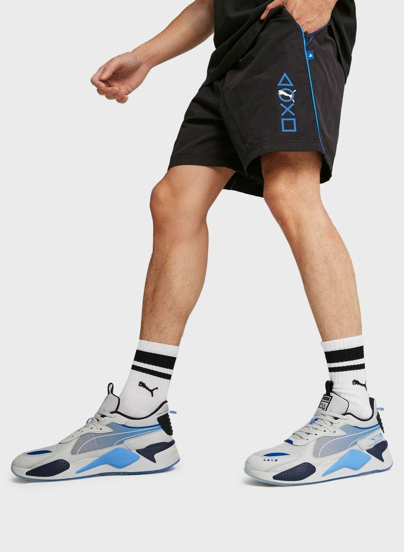 بوما شورت منسوج بطبعة أشكال البلايستيشن مقاس 6 بوصة - Image 1