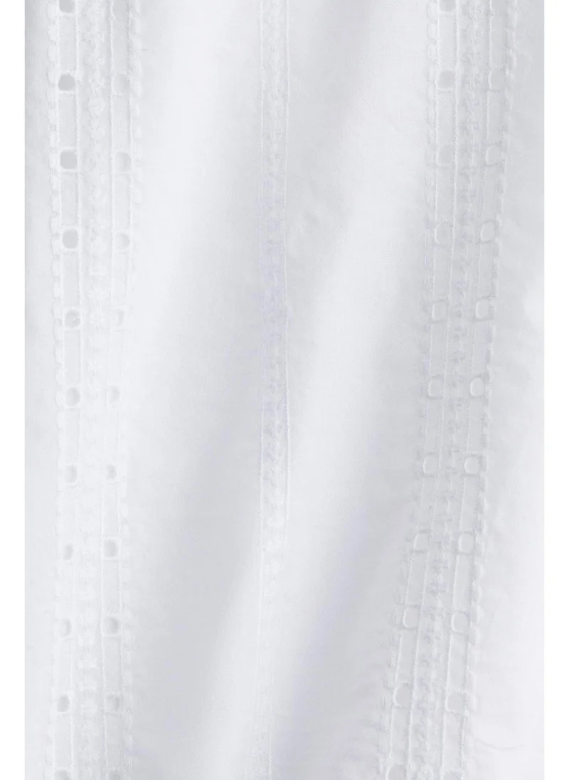 اتش اند ام Embroidered cotton blouse
