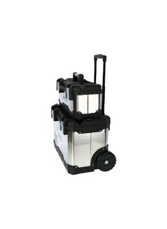 Tactix 2 in 1 Rolling Tool Box Set Silver and Black 321133  - Image 2