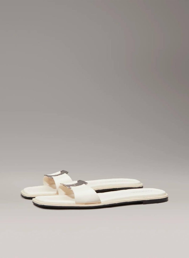 CALVIN KLEIN Leather Sliders - Image 2